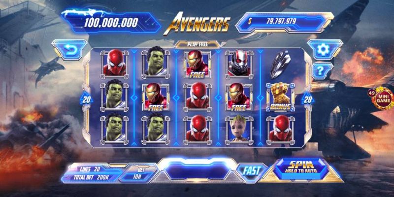 Biểu tượng đặc biệt trong nổ hũ Avengers