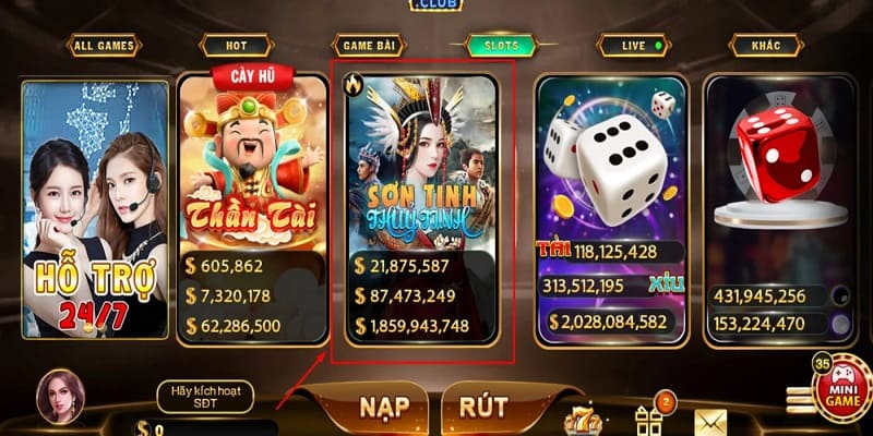 Sơn Tinh Thủy Tinh - Tựa game hấp dẫn trên nền tảng banca30